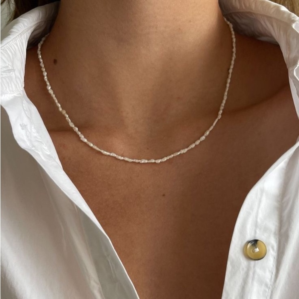 DONNI. Rice Pearl Necklace